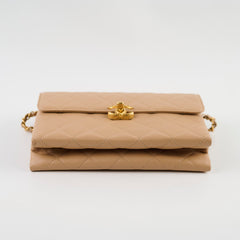 Chanel Seasonal Flap Lambskin Beige (Microchip)