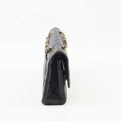 Chanel Medium Classic Flap Black Caviar 24k Plated Gold Hardware