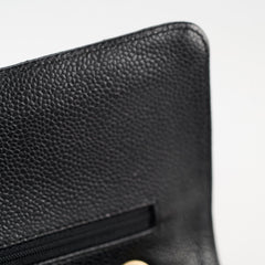 Chanel Medium Classic Flap Black Caviar 24k Plated Gold Hardware
