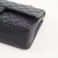 Chanel Medium Classic Flap Black Caviar GHW 16 series
