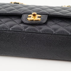 Chanel Medium Classic Flap Black Caviar GHW 16 series