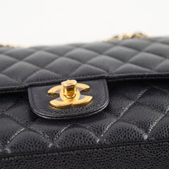 Chanel Medium Classic Flap Black Caviar GHW 16 series