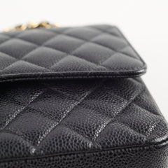 Chanel Medium Classic Flap Black Caviar GHW 16 series
