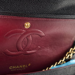 Chanel Medium Classic Flap Black Caviar GHW 16 series