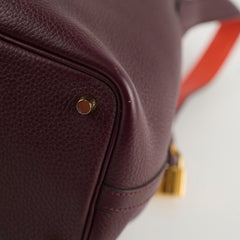 Hermes Picotin 18 Prune Eclat X stamp GHW