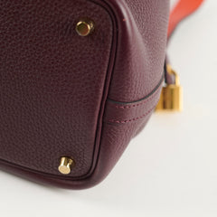 Hermes Picotin 18 Prune Eclat X stamp GHW