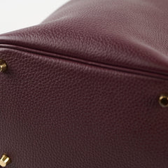 Hermes Picotin 18 Prune Eclat X stamp GHW