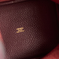 Hermes Picotin 18 Prune Eclat X stamp GHW