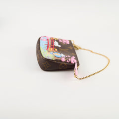 Louis Vuitton Mini Pochette Vivienne 2021 Japan Christmas Animation