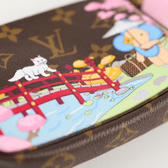 Louis Vuitton Mini Pochette Vivienne 2021 Japan Christmas Animation