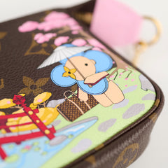 Louis Vuitton Mini Pochette Vivienne 2021 Japan Christmas Animation