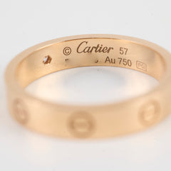 Cartier Love Ring One Diamond Small Model Size 57