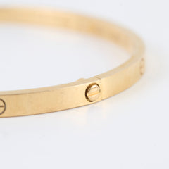 Cartier Love Bracelet Small Model YG Size 18
