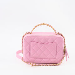 Chanel Pick Me Up Small Vanity Case Caviar Pink