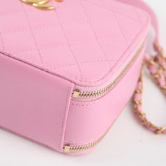 Chanel Pick Me Up Small Vanity Case Caviar Pink
