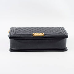 Chanel Large Boy Caviar Black - Series 23