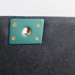 Chanel Large Boy Caviar Black - Series 23