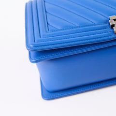 Chanel New Medium Chevron Boy RHW Blue