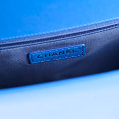Chanel New Medium Chevron Boy RHW Blue