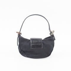 Fendi Vintage Mini Croissant Bag Black