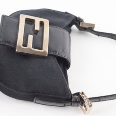 Fendi Vintage Mini Croissant Bag Black