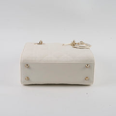 Lady Dior Small Lambskin White/Ivory