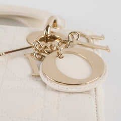 Lady Dior Small Lambskin White/Ivory
