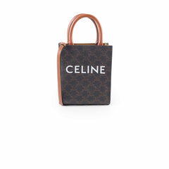 Celine Mini Vertical Cabas Tote Brown