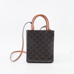 Celine Mini Vertical Cabas Tote Brown