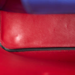 Prada Blue Cuir Medium Saffiano Tote