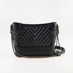 Chanel Medium Gabrielle Chevron Black