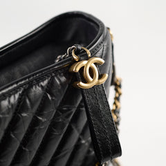 Chanel Medium Gabrielle Chevron Black