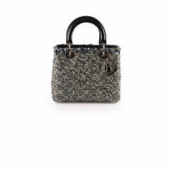 Christian Dior Lady Dior Medium Tweed Sequins