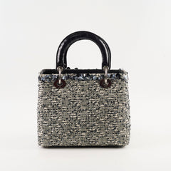 Christian Dior Lady Dior Medium Tweed Sequins