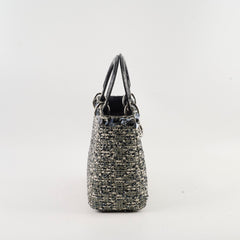 Christian Dior Lady Dior Medium Tweed Sequins