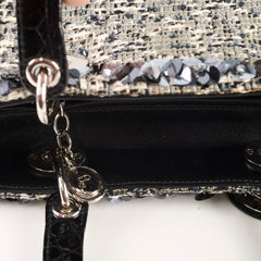 Christian Dior Lady Dior Medium Tweed Sequins