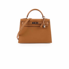 Hermes Kelly 32 Gold PHW C Stamp