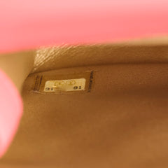 Chanel Pearl Crush Mini Square Crossbody Bag Coral
