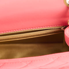 Chanel Pearl Crush Mini Square Crossbody Bag Coral