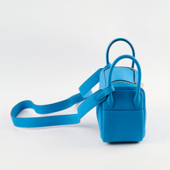 Hermes Mini Lindy Clemence Blue - Z Stamp (2021)