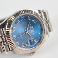Rolex Datejust 41mm 126334 18k White Gold Jubilee Blue Dial 2025