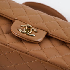 Chanel Mini Rectangular Top Handle Dark Beige Microchip