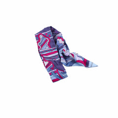 Hermes Fauborg Rainbow Twilly Blue/Pink