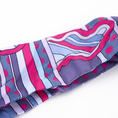 Hermes Fauborg Rainbow Twilly Blue/Pink