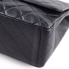 Chanel Single Flap Maxi Caviar Black