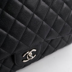 Chanel Single Flap Maxi Caviar Black