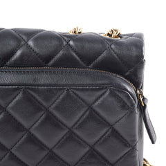 Chanel Double Flap Seasonal Black - Series 18