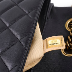 Chanel Double Flap Seasonal Black - Series 18