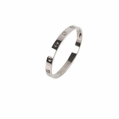 Cartier Classic Love Bracelet White Gold Size 16