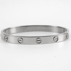 Cartier Classic Love Bracelet White Gold Size 16